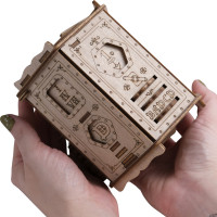 EscapeWelt 3D dřevěná mechanická skládačka hlavolamu Fort Knox Pro