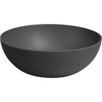 Sapho FORMIGO betonové umyvadlo na desku, Ø 39cm, antracit FG316