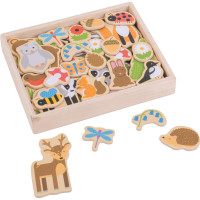 Bigjigs Toys Magnetky lesní zvířátka