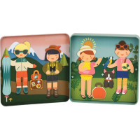 Petitcollage Magnetická knížka Cestování - poškozená kovová krabička