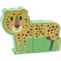 Vilac Dřevěné puzzle Veselé safari