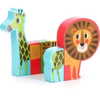Vilac Dřevěné puzzle Veselé safari