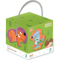 DODO Puzzle Zvířátka v lese 6v1 (2,3,4 dílky)