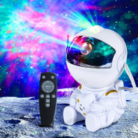 Noční LED lampička/projektor s dálkovým ovladačem UNIVERSE - bílá