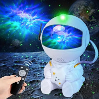 Noční LED lampička/projektor s dálkovým ovladačem UNIVERSE - bílá