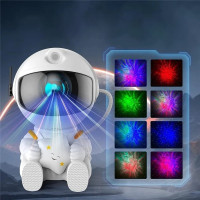 Noční LED lampička/projektor s dálkovým ovladačem UNIVERSE - bílá