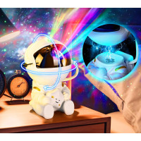 Noční LED lampička/projektor s dálkovým ovladačem UNIVERSE - bílá