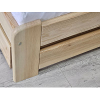 Dětská postel z masivu borovice EURO - 200x90 cm - přírodní