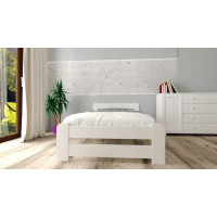 Dětská postel z masivu borovice EURO - 200x90 cm - bílá