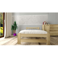 Dětská postel z masivu borovice EURO - 200x90 cm - přírodní