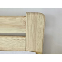 Dětská postel z masivu borovice EURO - 200x90 cm - přírodní
