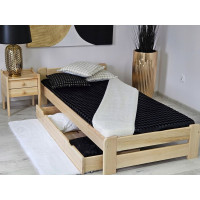 Dětská postel z masivu borovice EURO - 200x90 cm - přírodní