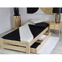 Dětská postel z masivu borovice EURO - 200x90 cm - přírodní