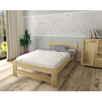 Dětská postel z masivu borovice EURO - 200x90 cm - přírodní