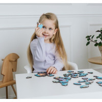 TREFL Dřevěné obrysové puzzle Gábinin kouzelný domek: Veselá Gábinka 50 dílků