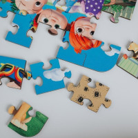 TREFL Dřevěné puzzle Cocomelon: Veselý Cocomelon 24 dílků