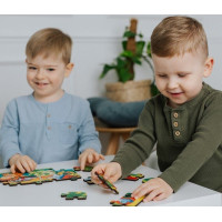TREFL Dřevěné puzzle Cocomelon: Veselý Cocomelon 24 dílků