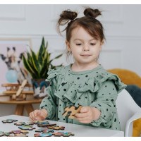 TREFL Dřevěné puzzle Ledové království: Úžasné království 24 dílků