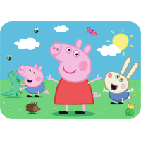 TREFL Dřevěné puzzle Prasátko Peppa: Seznamte se s roztomilou Peppou 24 dílků