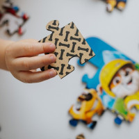TREFL Dřevěné puzzle Tlapková patrola: Roztomilý tým psů 24 dílků