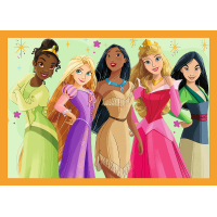 TREFL Puzzle Disney princezny: Pohádkové příběhy 4v1 (35,48,54,70 dílků)