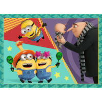 TREFL Puzzle Já, padouch 4: Šílení Mimoni 4v1 (35,48,54,70 dílků)