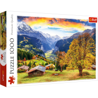 TREFL Puzzle Malebná alpská vesnička 1000 dílků