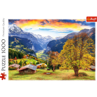 TREFL Puzzle Malebná alpská vesnička 1000 dílků