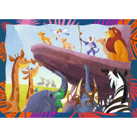 TREFL Puzzle Odvážný Lví král 4v1 (35,48,54,70 dílků)