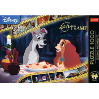 TREFL Puzzle Premium Plus Iconic Moments: Lady a Tramp 1000 dílků
