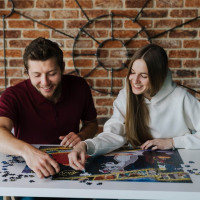 TREFL Puzzle Premium Plus Iconic Moments: Lady a Tramp 1000 dílků