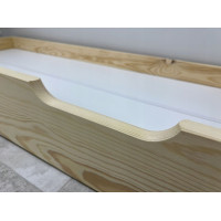 Dětská postel z masivu borovice EURO - 200x90 cm - přírodní