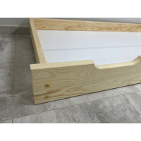 Dětská postel z masivu borovice EURO - 200x90 cm - přírodní