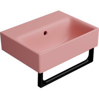 GSI NUBES keramické umývátko 40x32cm, bez otvoru, blush mat 9684024