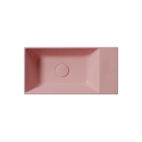GSI KUBE X keramické umývátko 50x25cm, bez otvoru, pravé/levé, blush mat 9486024