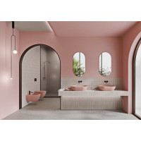 GSI PURA závěsná WC mísa, Swirlflush, 36x55cm, blush dual-mat 881524