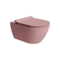 GSI PURA závěsná WC mísa, Swirlflush, 36x55cm, blush dual-mat 881524
