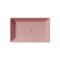 GSI KUBE X keramické umyvadlo na desku, 60x37cm, blush mat 945324