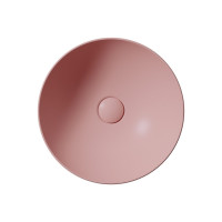 GSI PURA keramické umyvadlo na desku, průměr 40cm, blush mat 884624