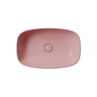 GSI NUBES keramické umyvadlo na desku 60x38cm, blush mat 978324