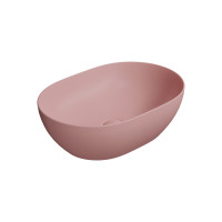 GSI PURA keramické umyvadlo na desku, 50x35cm, blush mat 886024