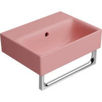 GSI NUBES keramické umývátko 40x32cm, bez otvoru, blush mat 9684024