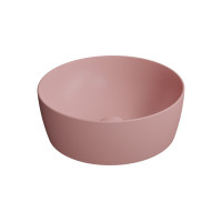 GSI NUBES keramické umyvadlo na desku průměr 40cm, blush mat 903924
