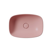 GSI NUBES keramické umyvadlo na desku 50x35cm, blush mat 978424