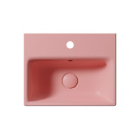 GSI NUBES keramické umývátko 40x32cm, broušená spodní hrana, blush mat 96849124