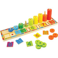 Bigjigs Toys Deska nasazování s čísly