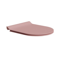 GSI PURA WC sedátko, SLIM, Soft Close, blush mat/chrom MS86CSN24
