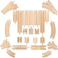 Bigjigs Rail Dřevěné koleje set 25 dílů
