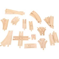 Bigjigs Rail Dřevěné koleje set 25 dílů