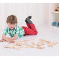 Bigjigs Rail Dřevěné koleje set 25 dílů